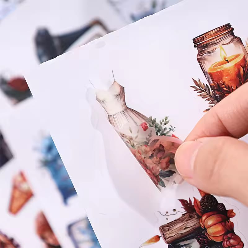 Wondering In The Old Days Notepad  - Stickers Pages Set Of 20
