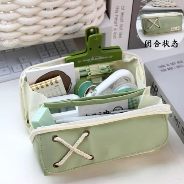 Basic Green Stationery Organizer Large - Pouch