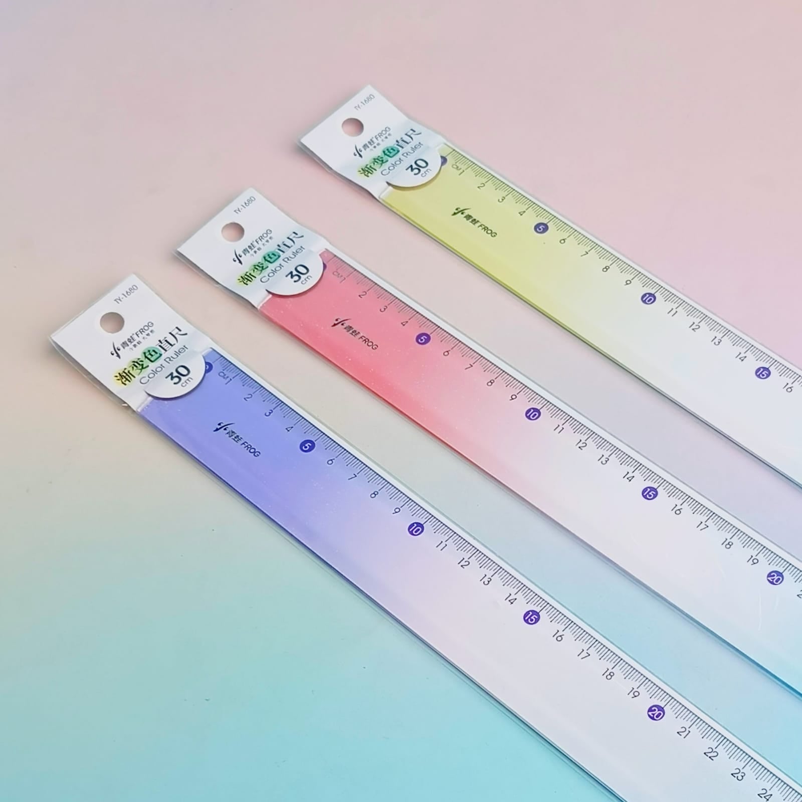 Gradient Color Transparent 30cm - Ruler – The Blingspot Studio