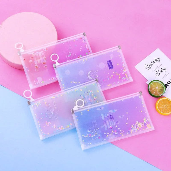 Galaxy Planets Sequin Star - Pouch