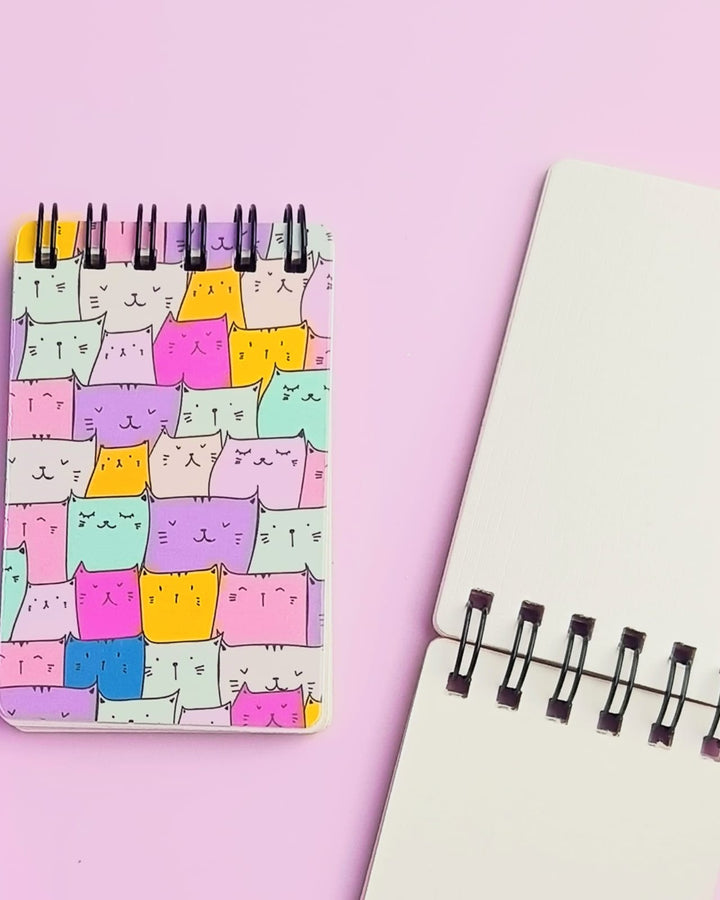 Funky Cat - Mini Notepad – The Blingspot Studio