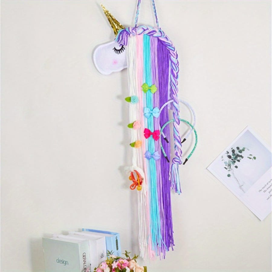 Magical Unicorn - Hair Accessories Organizer / Dream Catcher - Style 1