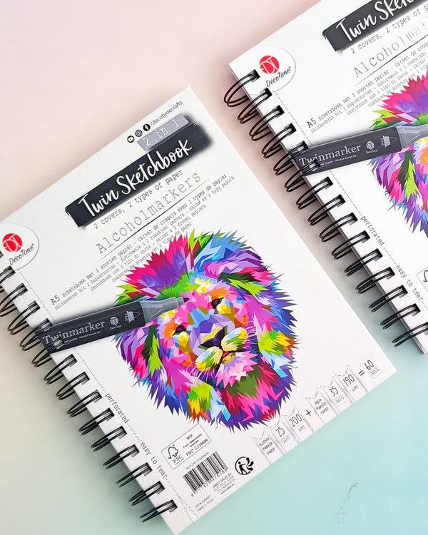 Aquamarker Twin 2 in 1 - Sketch Book A5