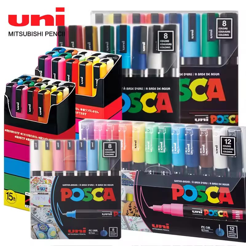 Uni Posca Premium Paint Marker - Set Of 16