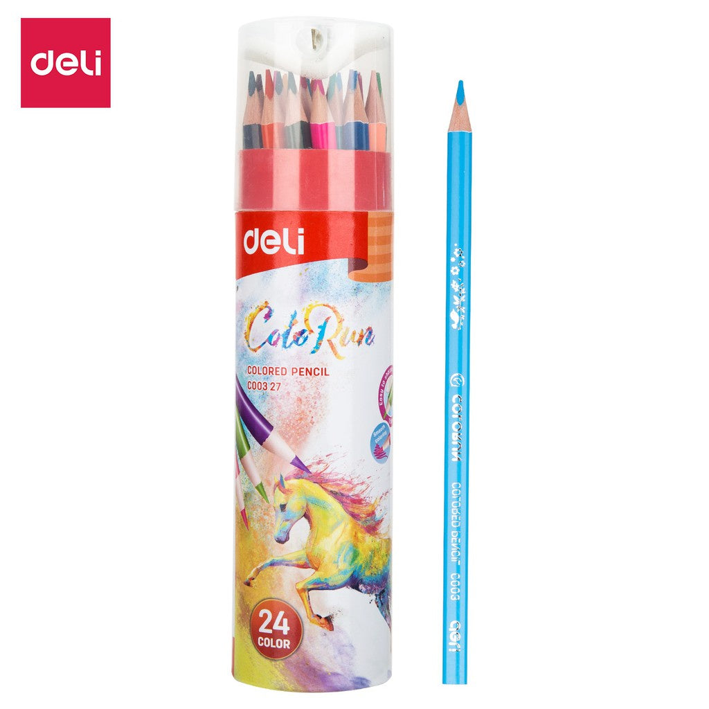 Deli Color Run Pencil Colors Set Of 24