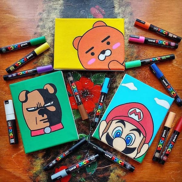 Uni Posca Premium Paint Marker - Set Of 16