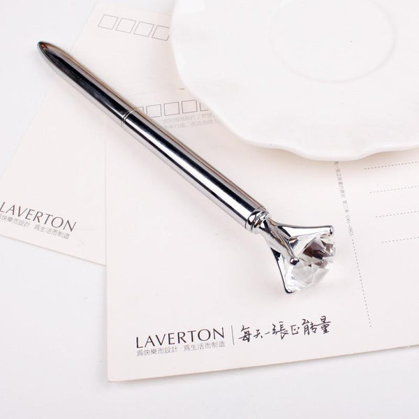 Silver Metal Diamond - Ball Pen