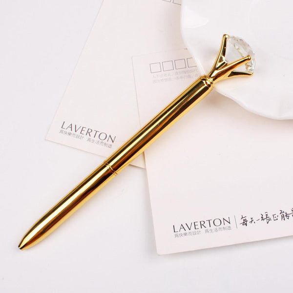 Gold Metal Diamond - Ball Pen