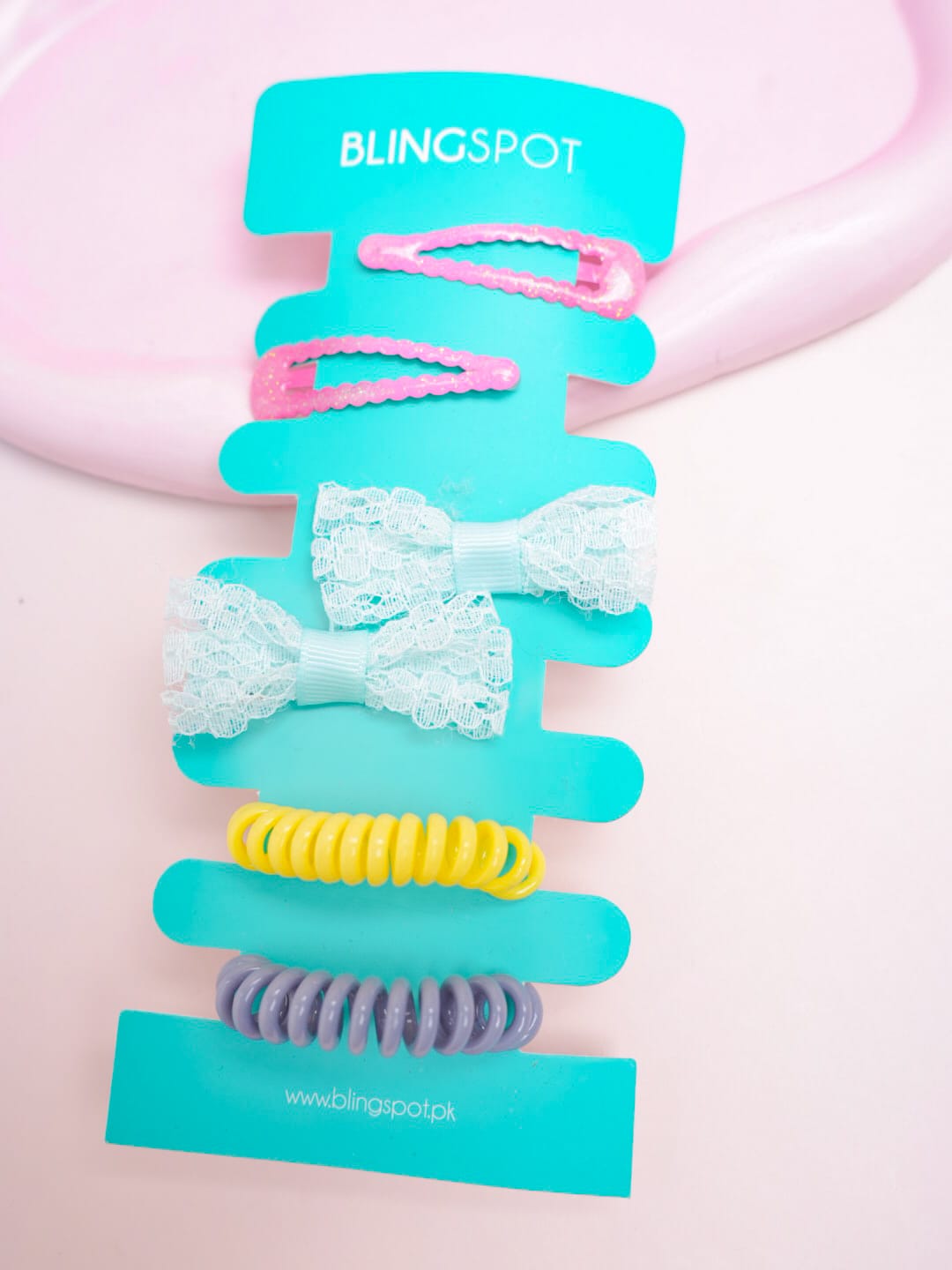 Pastel Bow Clips &amp; Hair Ties - Hair Accessories Style 27