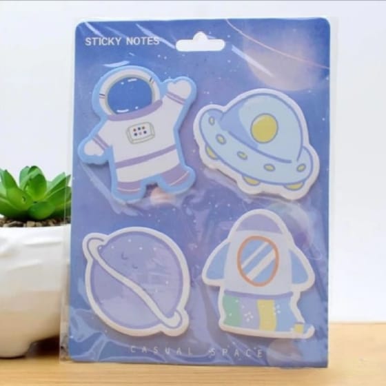 Space Travel Memo Pad - Sticky Notes Style 1