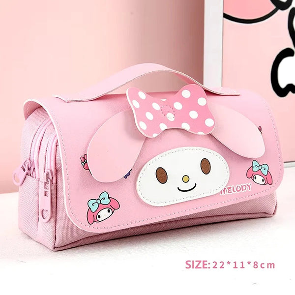 My Melody Sanrio Characters Zipper Large Capacity - Pouch