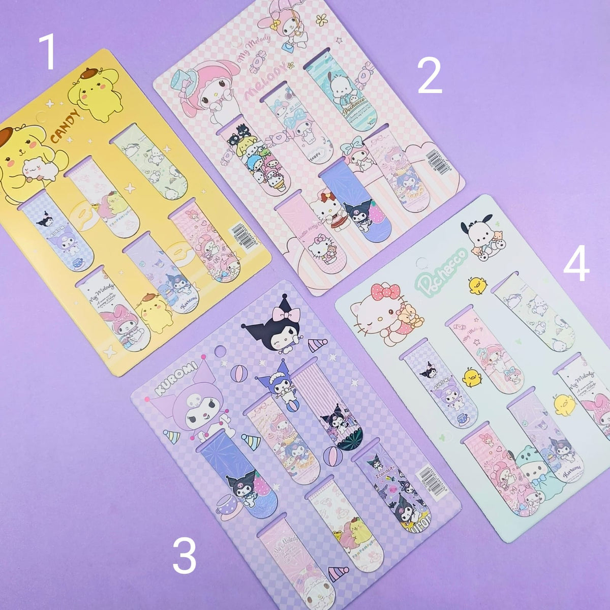 Sanrio Characters  Magnetic - Bookmark Set Of 6