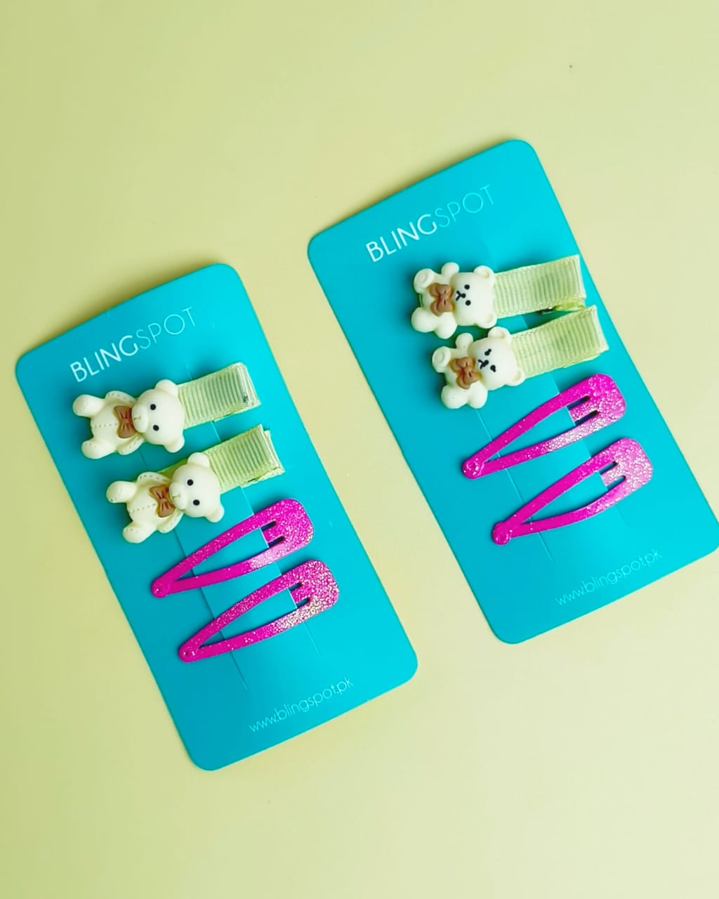 Snap Clips - Hair Clip Set Of 4 - Style 49