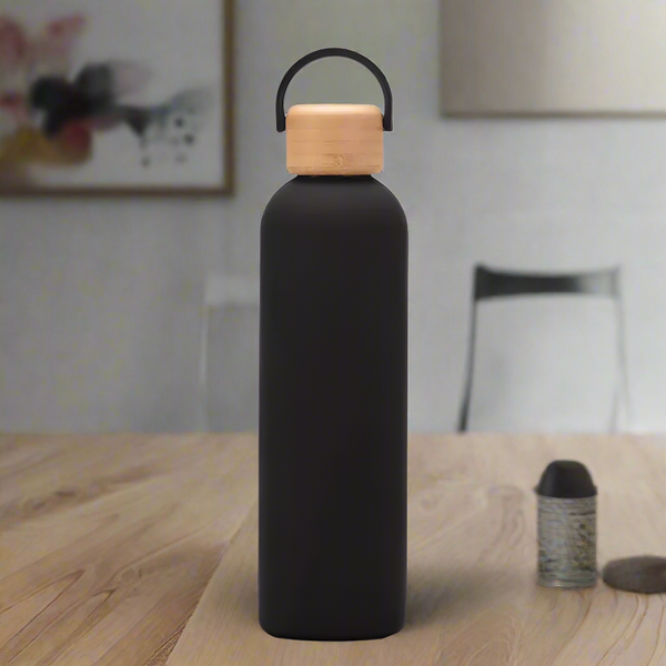 Classy Matte Colored Black - Water Bottle