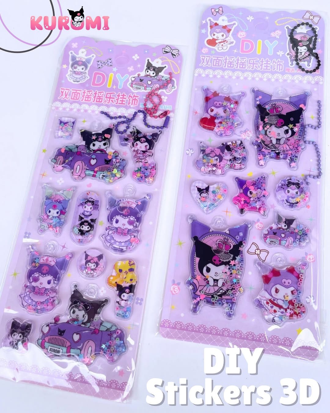 Sanrio Character Water Filled - Diy Sticker
