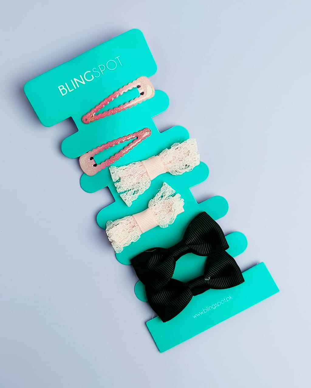 Pastel Bow Clips &amp; Hair Ties - Hair Accessories Style 38