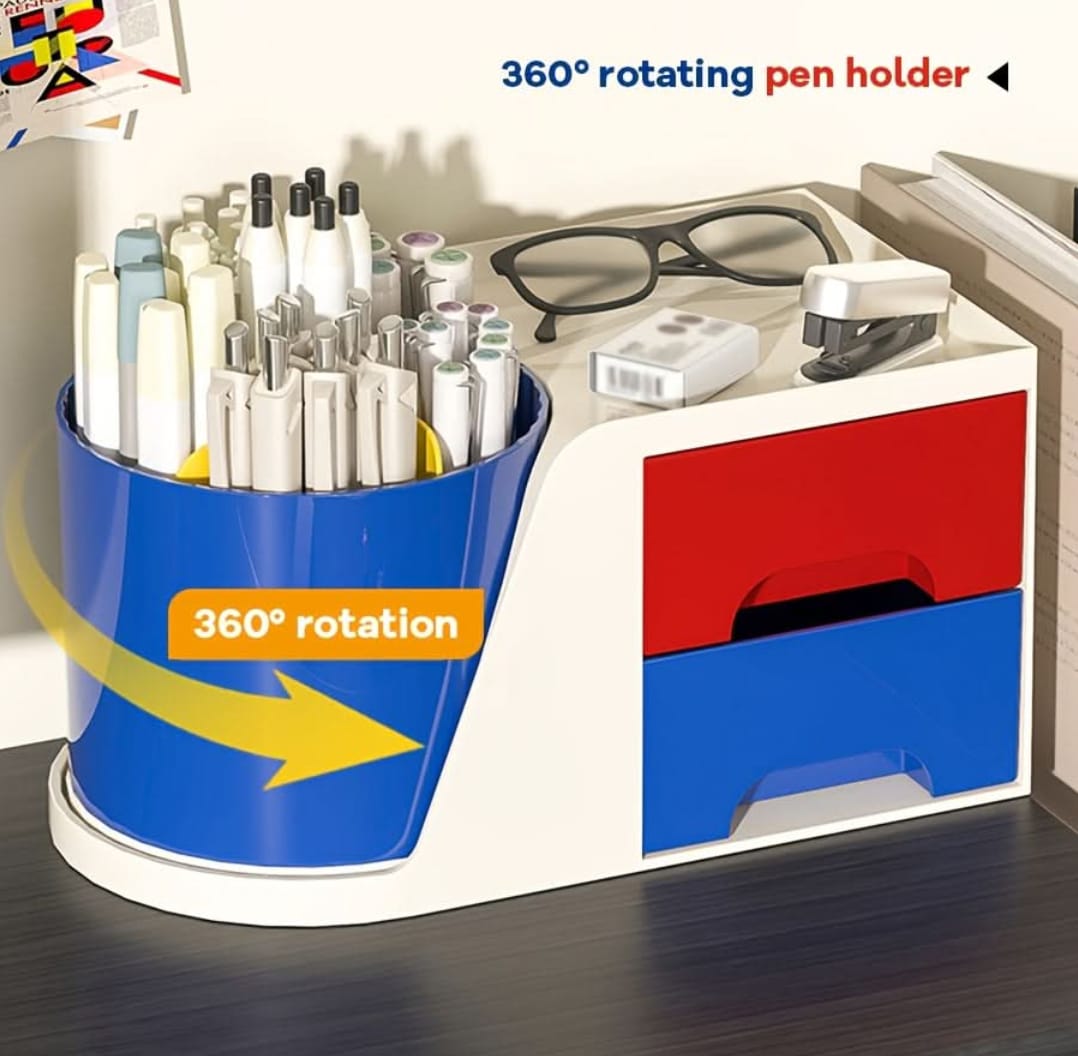 360 Rotate Multifunctional - Stationery Organizer &amp; Desk Organizer