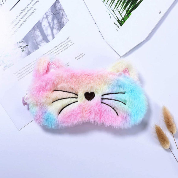 Rainbow Unicorn Cat - Eye Mask