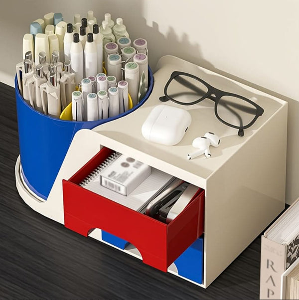 360 Rotate Multifunctional - Stationery Organizer & Desk Organizer