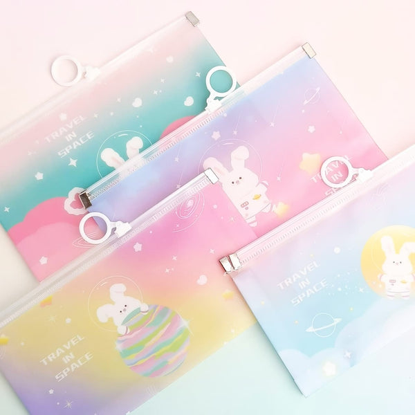 Galaxy Bunny Transparent - Pouch