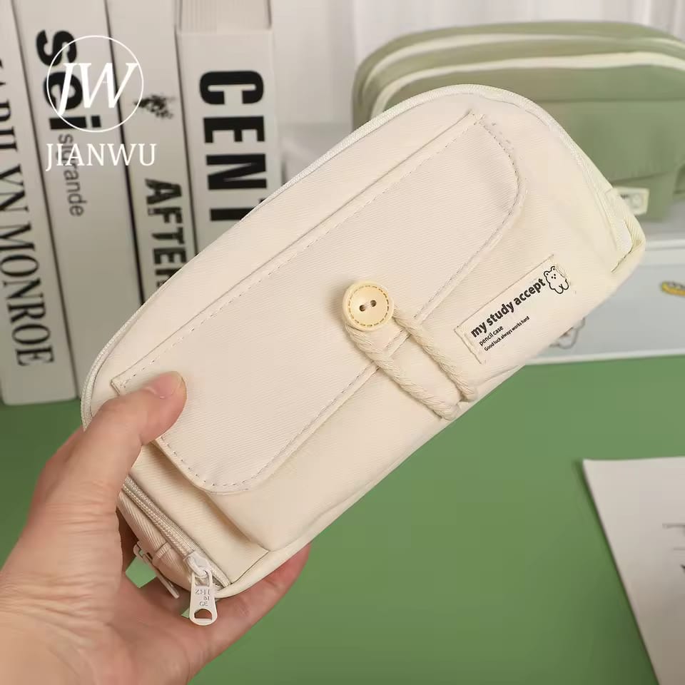 Study Hard Series Stationery Organizer Pink - Zipper Pouch