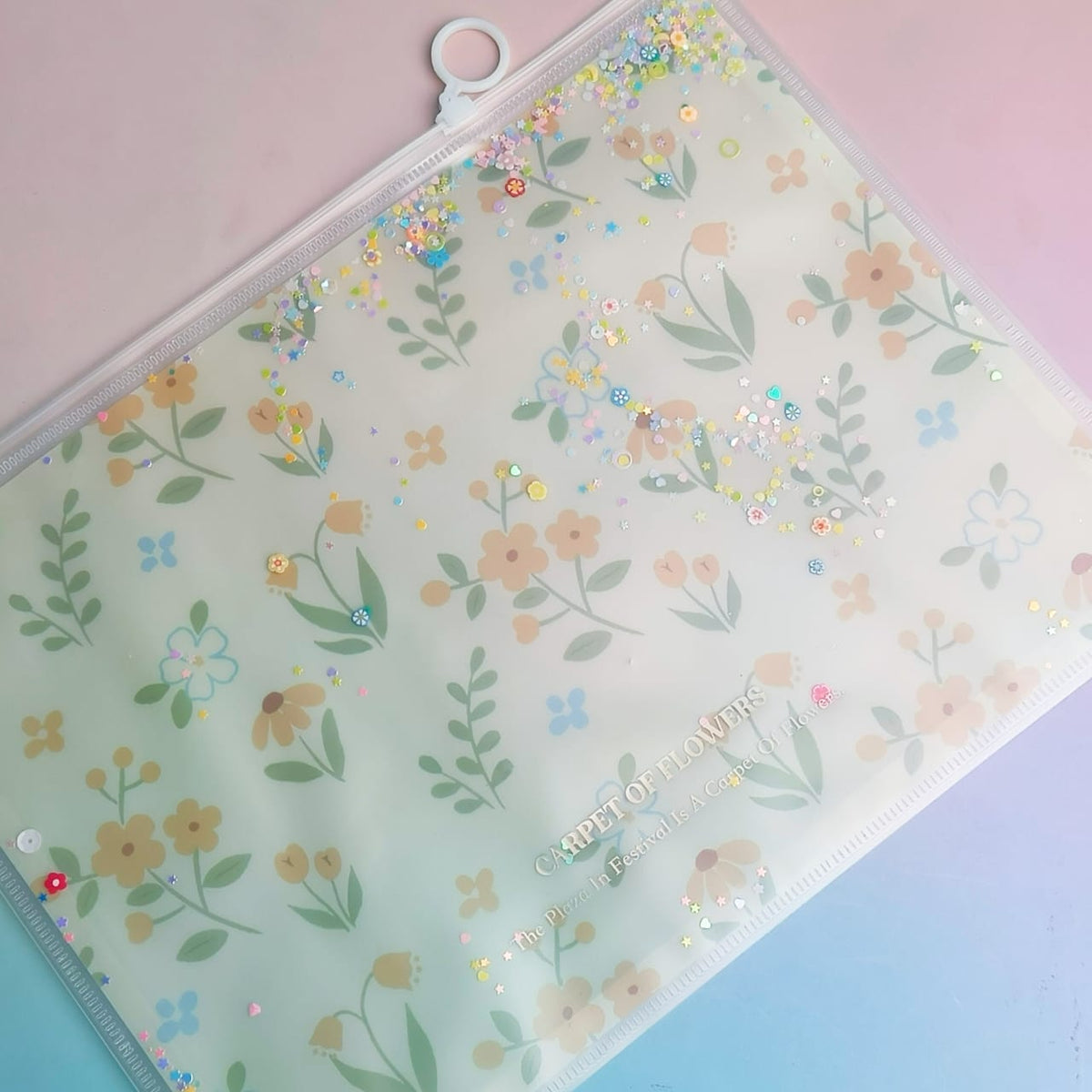 Carpet of Flowers - Document Folder Large Pouch