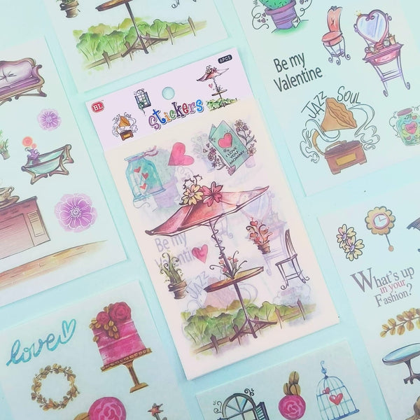 Decor Home  Decoration - Stickers Set Of 6 Sheets