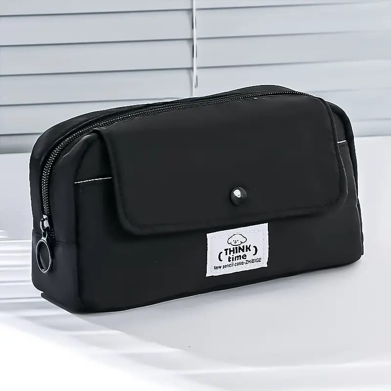 Think Time Stationery Organizer Black - Zipper Pouch