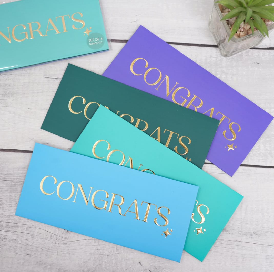 Congrats Gold Foiled - Envelopes SET OF 4