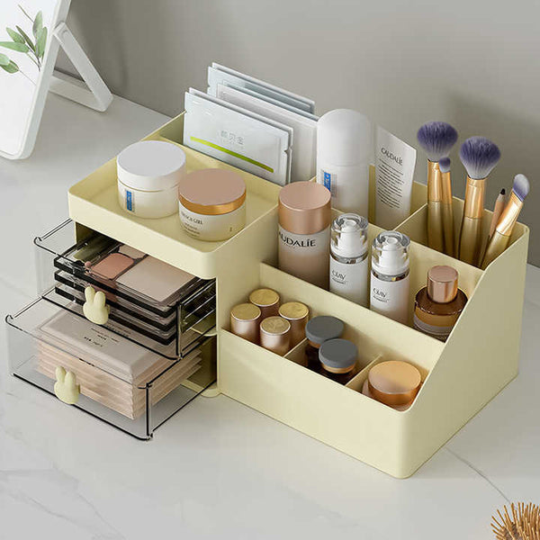 Multi Functional Beige Bunny  - Stationery & Jewelry Organizer