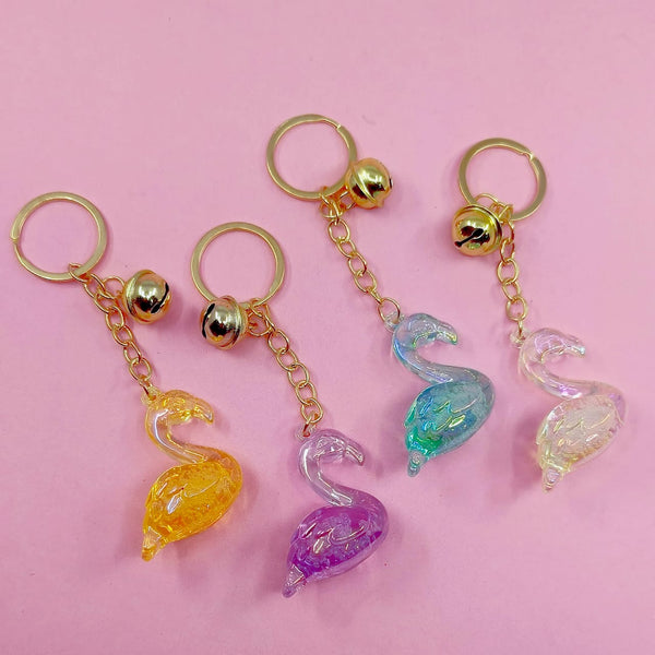 Crystal Flamingo - Key Ring