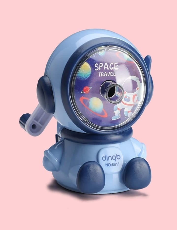 Space Travel Astronaut Blue - Rotary Pencil Sharpener