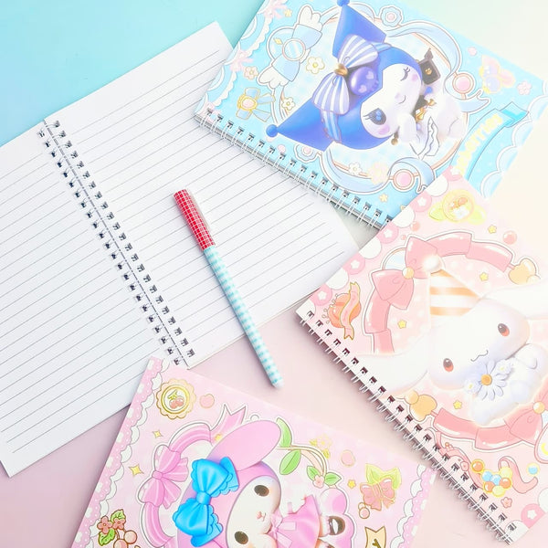 Sanrio Characters  Spiral Notebook / Journal + FREE PEN