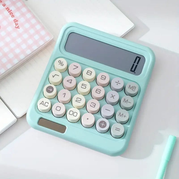 Colored Keys Turquoise - Dual Power Calculator