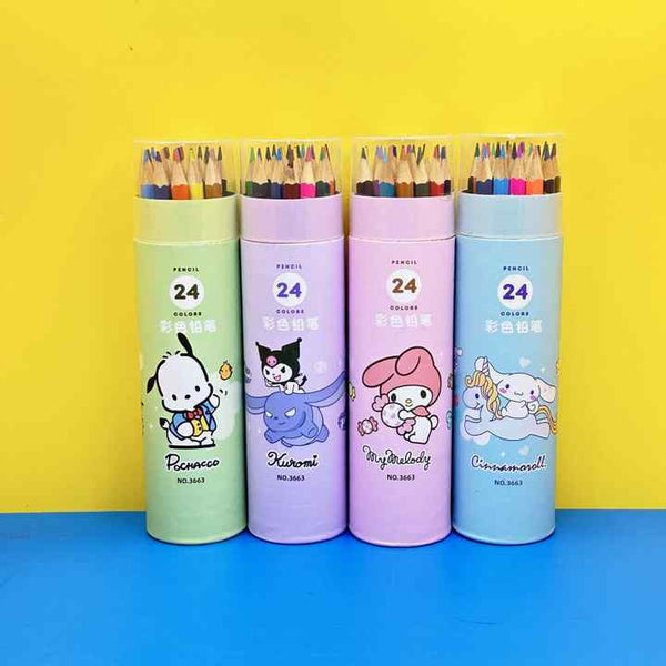 Sanrio Characters - Pencil Colors  Set Of 24