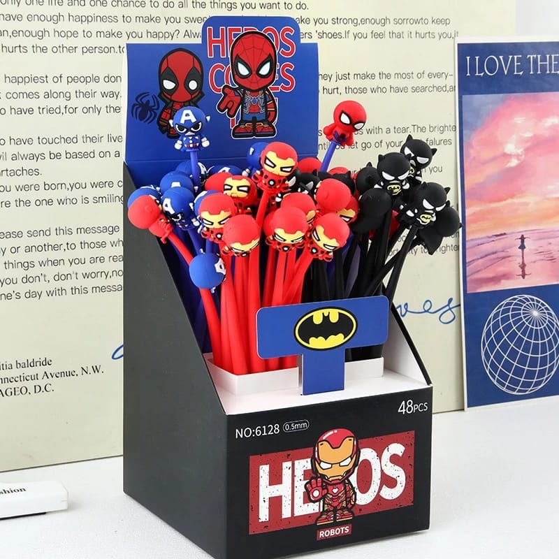 Super Heroes Dancing - Gel Pen
