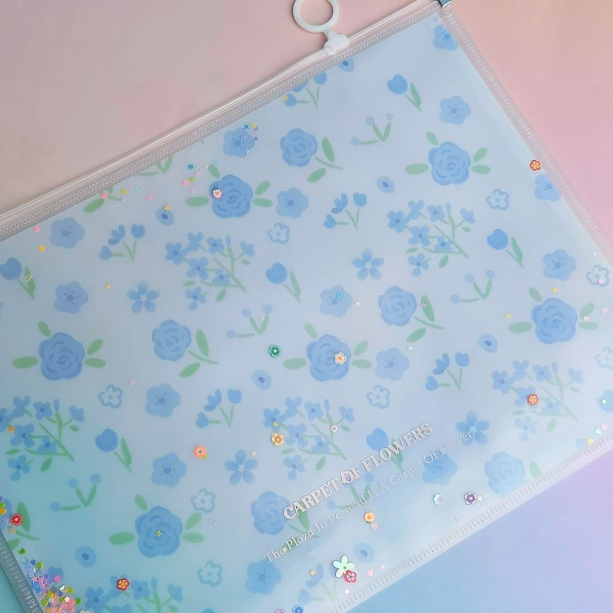 Carpet of Flowers - Document Folder Large Pouch