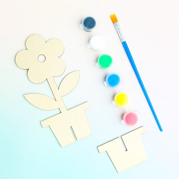 Creative Diy Wood Craft Garden Flower  - Poster Painting Set Style 3