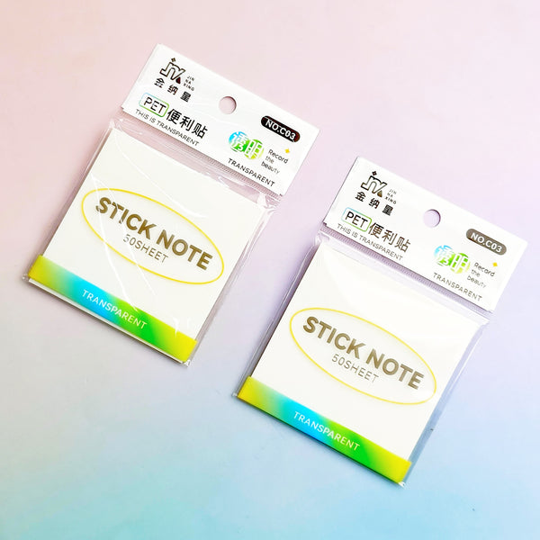 Translucent White - Sticky Note  76x76