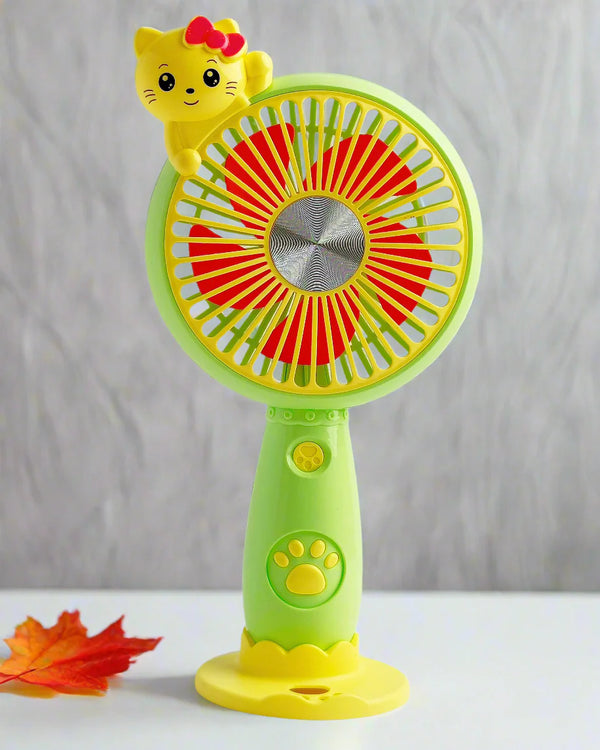 Cute Cat & Paw  Handheld - Portable Fan Style 1