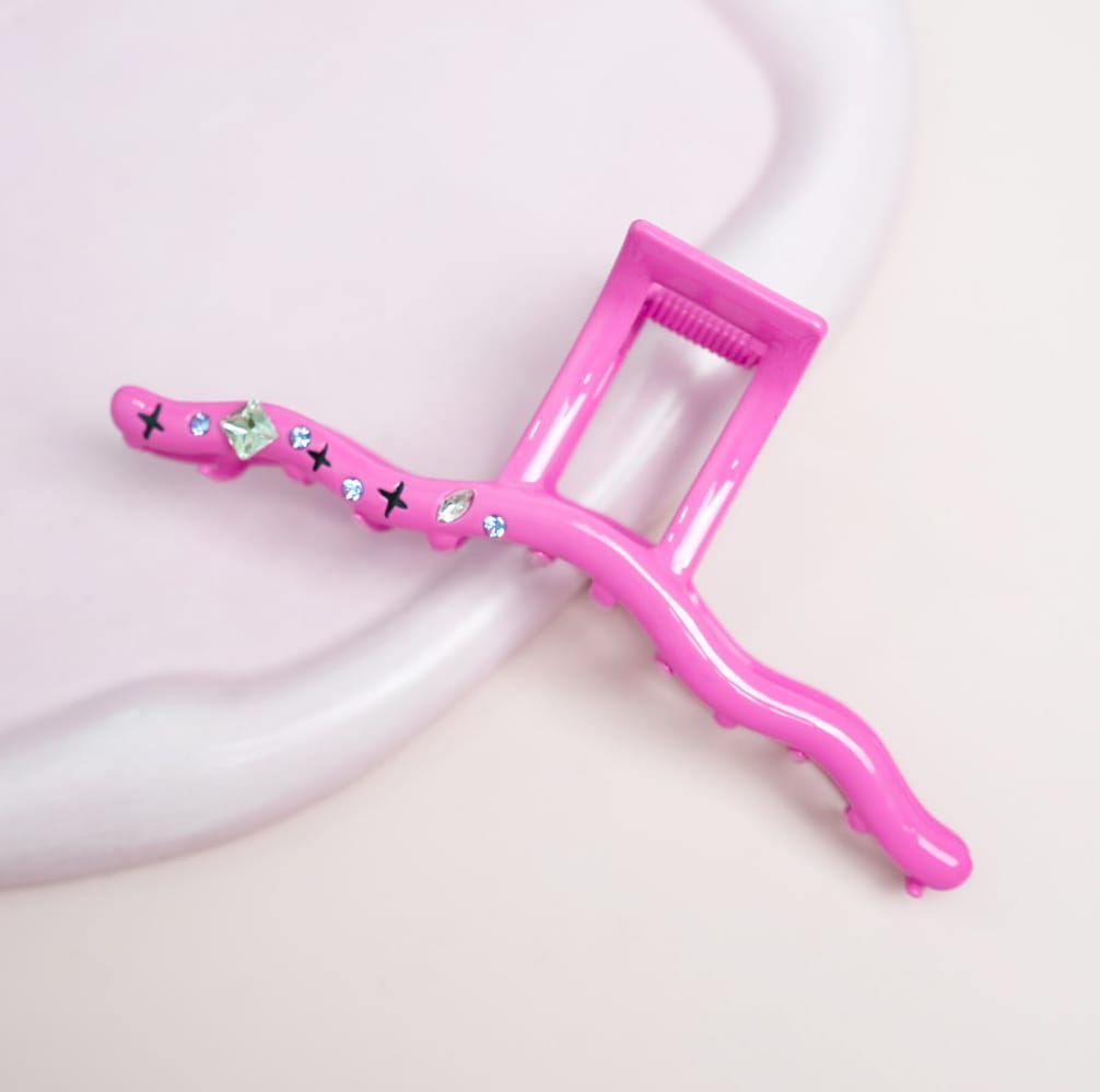 Gem Sparkles Pink - Hair Claw