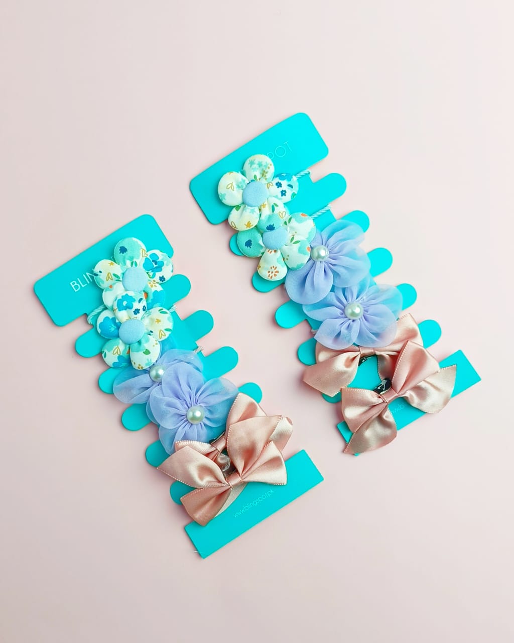 Bow&#39;n Flowers - Hair Ties Style 6