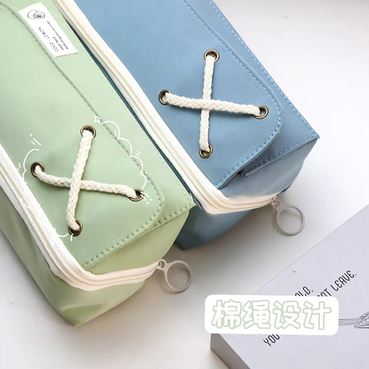 Basic Blue Stationery Organizer Large - Pouch