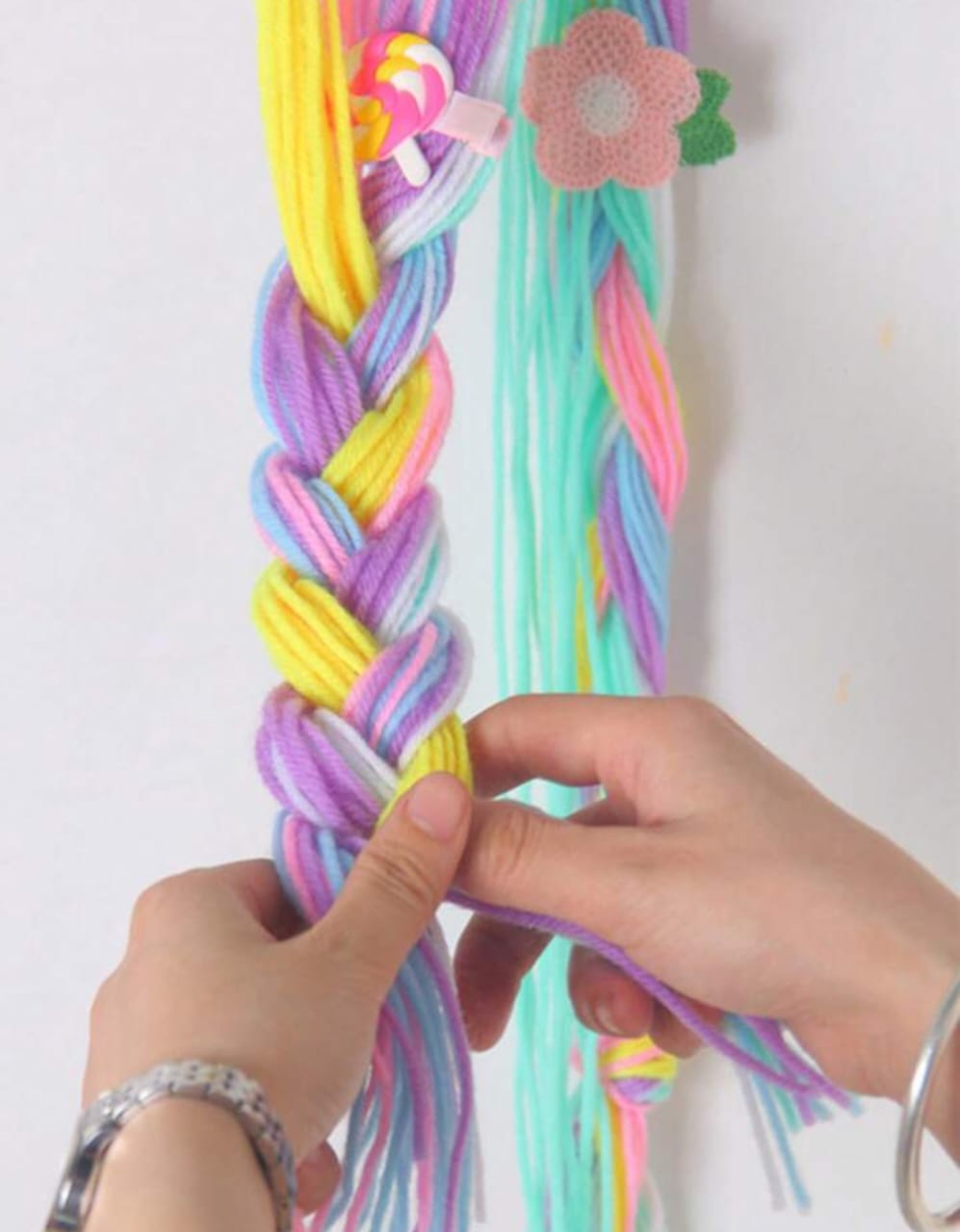 Magical Unicorn - Hair Accessories Organizer / Dream Catcher - Style 1