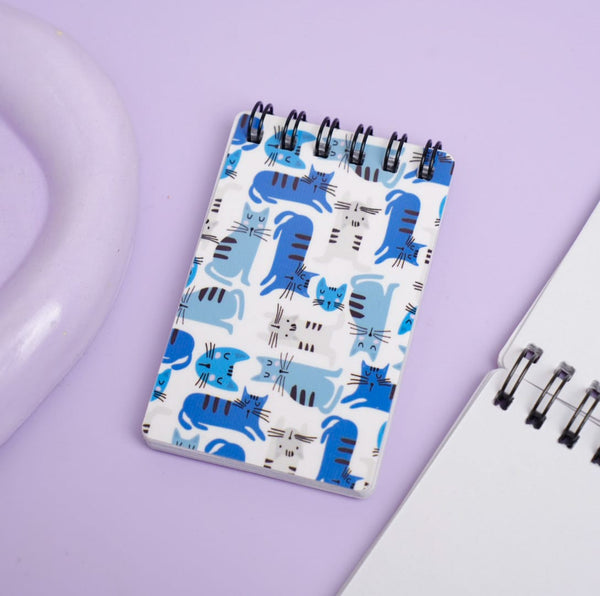 Cool Cat Pattern - Mini Notepad