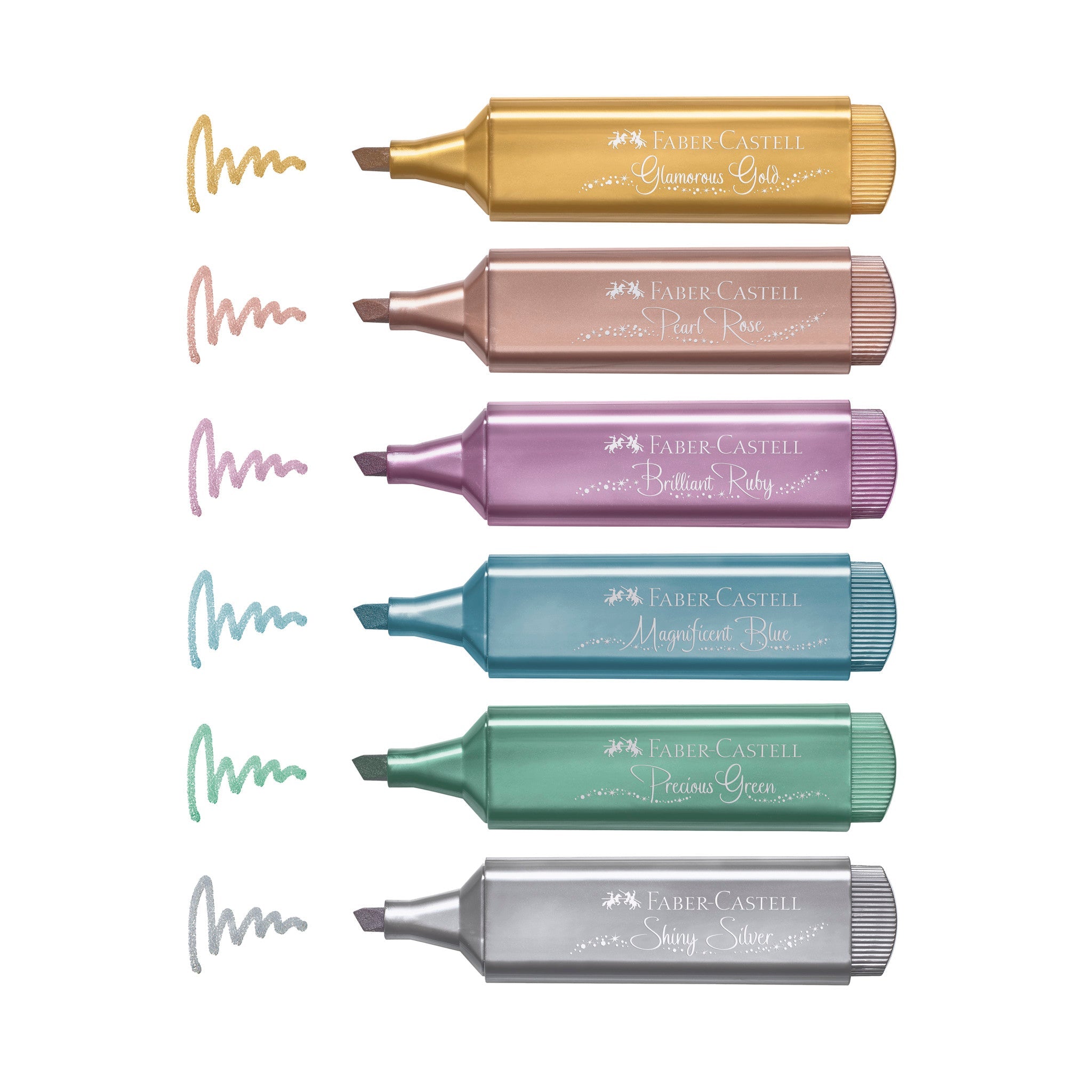 Faber Castell Textliner Highlighter 46 Metallic Shade Sets Of 6