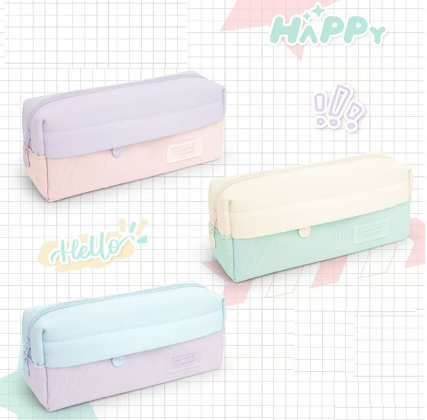 Macaron Color Premium 2 Zipper Pouch - Large Pouch