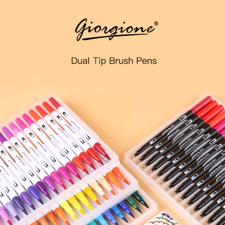 Giorgione Signature Dual Tip Brush Pens Set