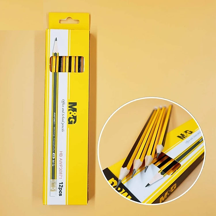 M&G HB Yellow Stripes  - Pencil