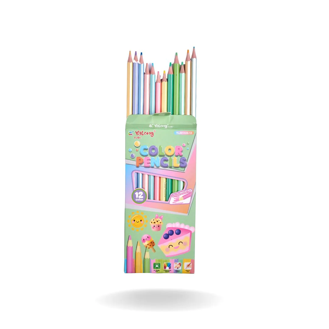 Yalong Delicious Sweet Pastel Pencils Colors - Set Of 12